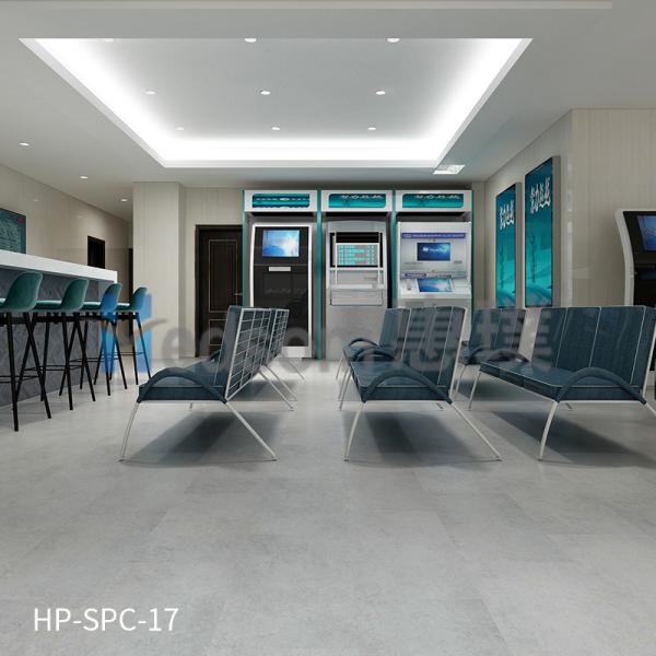 HP-SPC-17 惠璞石塑水泥灰鎖扣地板溫馨舒適防潮放水防滑 